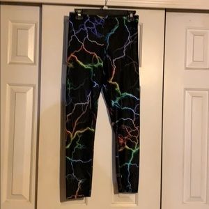 Zara terez lightening bolt Capri leggings